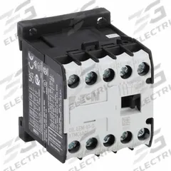 EATON Miniature IEC Magnetic Contactor: Non-Reversing, 3 Poles, 3NO Contacts, 6 A, 24V DC Coil (MPN XTMC6A01TD). Key specifications — attr945107: EATON; attr972381: Yes.