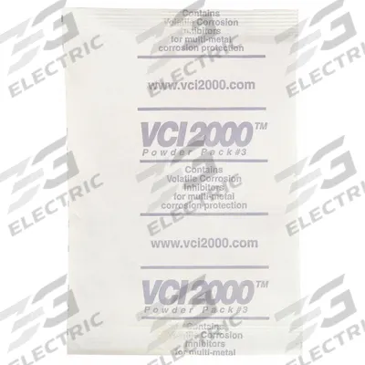 VCI Emitter Powder Pack: 2 in Wd, 3 in Lg, White, 250 Packs per Case - Corrosion Inhibiting VCI Powder Packs