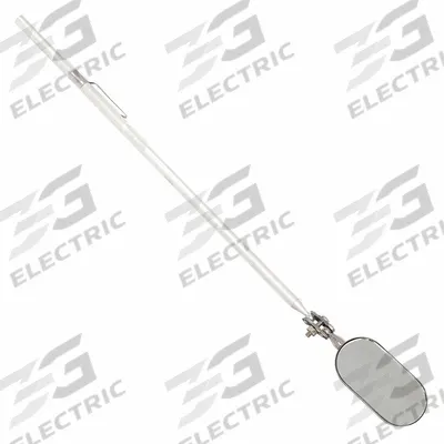 WESTWARD Inspection Mirror: 2 in L x 1 in W Mirror Size, Mirr. Mat. Glass - Standard Inspection Mirrors