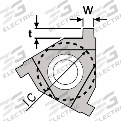 ULTRA-DEX USA Parting and Grooving Insert: 3IR NG W.093 (MPN 913-000-016) - Machining