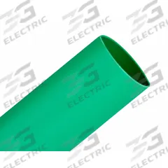 3M Heat Shrink Tubing: 1 in I.D. Before Shrinking, 0.5 in I.D. After Shrinking, 100 ft Lg, 2:1, 3 PK (MPN FP-301-1-Green-100'). Key specifications — Color: Green; Brand: 3M.