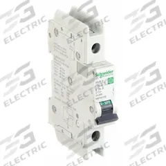 SCHNEIDER ELECTRIC IEC Miniature Circuit Breaker: 25 A Amps, 60V DC, 14kA at 120/240V AC, C60BP (MPN M9F44125). Key specifications — Brand: SCHNEIDER; DC Voltage Rating: 60V DC; Max. AIR Rating: 14kA at 120/240V AC; Terminal Connection: Screw Clamp; AC Voltage Rating: 240/277/480V AC.