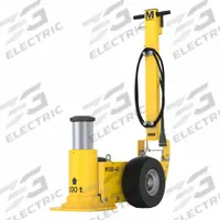 ESCO/EQUIPMENT SUPPLY CO Heavy Lifting Jack: Steel, Remote Control, Air/Hydraulic, Folding Handle (MPN 91043). Key specifications — Brand: ESCO/EQUIPMENT SUPPLY CO; Lifting Actuator: Remote Control; Body Material: Steel.