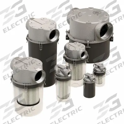 SOLBERG T-Style Adsorbtive Filter: 5 micron Rating, 99% Efficiency, 7 7/8 in Outside Dia - T-Style Vacuum Pump Inlet Filters