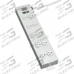 TRIPP LITE Power Distribution Unit: 120V AC, 10 Outlets, NEMA 5-15R, Non-Metered, Front Facing, Std (MPN TLM1015NC). Key specifications — Plug Type: NEMA 5-15P; Brand: TRIPP LITE; Maximum Input Voltage: 120V AC; Receptacle Type: NEMA 5-15R; Mounting Location: Wall; Facing: Front.