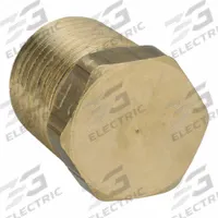 PARKER Plug: Plug, 1/4 in, NPT Threaded, 1,000 psi, 3/4 in Lg, C37700 Brass (MPN 218P-4). Key specifications — Maximum Operating Pressure: 1,000 psi.