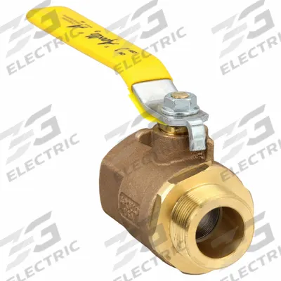 APOLLO Manual Two-Way Ball Valve: 1 1/2 in, Bronze, Straight, FNPT x MNPT, Std Port - Bronze Ball Valves