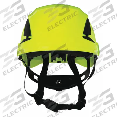 3M Hard Hat: Green, No Graphics, Ratchet (6-Point), Ratchet, ABS, Side-Slots - Work-at-Height, Vented Climbing Helmets (Type 1, Class C)