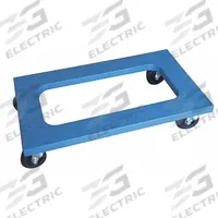 APPROVED VENDOR General Purpose Dolly: 1,200 lb, Blue, 30 in L x 18 in W x 7 in H Deck, (4) Swivel (MPN 35YL99). Key specifications — Brand: APPROVED VENDOR; Color: Blue; Caster/Wheel Configuration: (4) Swivel; Lip Type: Flush; With Tow Eye: No.