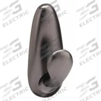 COMMAND Hook: 3 lb Wt Capacity, 1 Points per Hook, Bronze, 3 1/4 in Overall Ht, 1 1/4 in Overall Wd (MPN FC12). Key specifications — Brand: COMMAND; Color: Bronze.