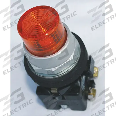 EATON Pilot Light Lens: 30 mm Panel Mounting Hole Dia, Amber, Fresnel - Pilot-Light Lenses