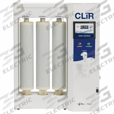 CLIR BY RESINTECH Water Purification System: Type I Water, 2 lpm Flow Rate, Bacteria/Ions - Water Purification Systems
