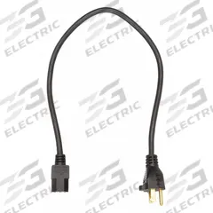 APPROVED VENDOR Power Cord: 2 ft Lg, 3/16, 5-15P Plug, C13 Receptacle, SJT, PVC, 13 A Current, 5-15P (MPN 5XFN3ID). Key specifications — Brand: APPROVED VENDOR; Jacket Material: PVC.