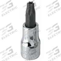 SK PROFESSIONAL TOOLS Socket Bit: 3/8 in Drive Size, Security Torx Tip, T45 Tip Size, Torx (MPN 45445). Key specifications — attr1214209: Replaceable Insert; attr1214211: SK PROFESSIONAL TOOLS.