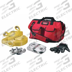 WARN Accessory Kit: Leather/Metal/Nylon/Plastic (MPN 88900). Key specifications — Brand: WARN; Included Components: 20,000 lb Capacity Snatch Block; Material: Nylon; Manufacturer Part Number: 88900.