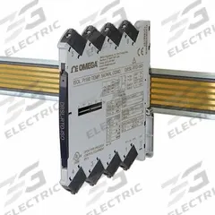 OMEGA Signal Conditioner: High Accuracy/Pre-Calibrated Temp Ranges Selectable Via Dip-Switches (MPN DRSL-RTD-ISO). Key specifications — Brand: OMEGA; Manufacturer Part Number: DRSL-RTD-ISO; Mounting Style: DIN Rail.