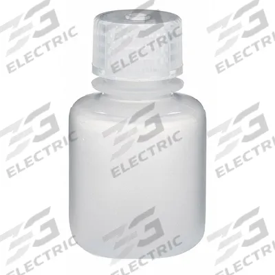 GLOBE SCIENTIFIC Sampling Bottle: Polypropylene, 1 fl oz, 30 mL, Natural, Closure Included - Polypropylene Narrow Mouth Round Lab Bottles