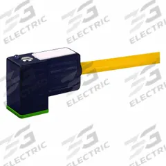 MURRELEKTRONIK Cordset: DIN Form CI Female Right Angle x Bare Wire, 3 m Cable Lg, PVC, Gray, 3 Pins (MPN 7000-94021-2160300). Key specifications — Wire Size: 18 AWG; Brand: MURRELEKTRONIK; Cable Jacket Color: Gray; IP Rating: IP67.