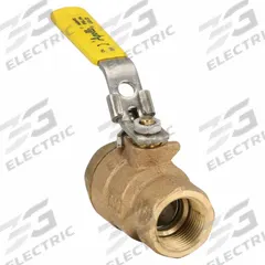 APOLLO Manual Two-Way Ball Valve: 3/4 in, Bronze, Straight, FNPT x FNPT, 600 psi Max. Pressure (CWP) (MPN 77C10427A). Key specifications — Brand: APOLLO; Handle: Locking Lever.
