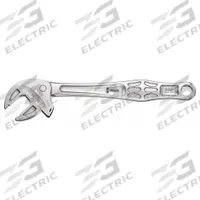 WERA Adjustable Wrench: Steel, Satin Chrome, 12 5/8 in Overall Lg, 1 1/4 in Jaw Capacity (MPN 05020102001). Key specifications — attr309359: Satin Chrome; attr324924: WERA; attr309358: Steel.