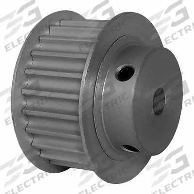 Dayton Timing Pulley: Modified Curvilinear, Fixed, For GT Timing Belt Section - GT Section Fixed-Bore Timing Pulleys with Hub