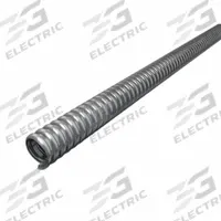 Flexible Metal Conduit - Reduced Wall: 1/2 in Trade Size, 25 ft Overall Lg, Steel (MPN 5502-22-00). Key specifications — Bend Radius: 3 in; Color: Gray; Conduit Type: Reduced Wall; Finish: Galvanized; Flexibility: Flexible; Inside Diameter: 0.63 in; Material: Steel; Outside Diameter: 0.92 in.