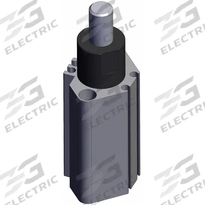SMC Stopper Air Cylinder: 20 mm Bore Dia, 20 mm Stroke Lg, Through-hole Mounting - Pallet Stopping Extruded Cylinders