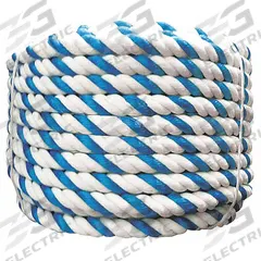 JED POOL TOOLS Rope: Blue/White, Plastic, 50 ft Overall Lg (MPN 90-861-R-50). Key specifications — attr997059: Plastic; attr997064: Rope.
