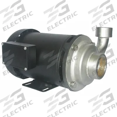 Dayton Centrifugal Pump: 304 Stainless Steel, 1 1/2 hp Horsepower (Max), Three Phase - Stainless Steel Housing Chemical-Resistant Centrifugal Pumps