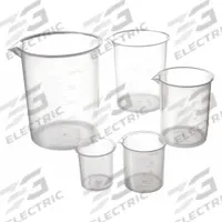 APPROVED VENDOR Beaker Set: Low Form, Printed Graduation, Polypropylene, Clear, Non-Sterile (MPN BPSET5). Key specifications — Clarity: Clear; Graduation Style: Printed; Body Color: Colorless; Brand: APPROVED VENDOR; Product Type: Beaker Set; Includes Graduations: Yes; Beaker Type: Low Form.