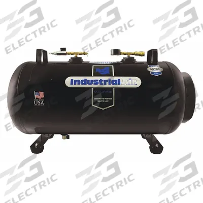 INDUSTRIAL AIR Air Tank: 20 gal Tank Capacity, 175 psi Max Op Pressure, Horizontal - Hand Carry Air Tanks