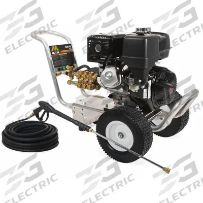 MI-T-M Gas-Powered Pressure Washer: Heavy Duty, Cart, 3,600 psi, 2.8 gpm - Cold Water Pressure Washers