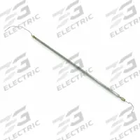 FOSTORIA Electric Infrared Tubular Heater Element: For 223/Mfr. No. 222/MM-24A, 1,600 W Output (MPN 630-16249). Key specifications — Connection Type: 5-1/2 in Pigtail; Color: Clear; Heater Mounting Position: Horizontal Burn; Product Type: Electric Infrared Tubular Heater Element; For Use With: 223; Voltage: 240V AC; Includes: 5-1/2 in Wire Leads; Brand: FOSTORIA.