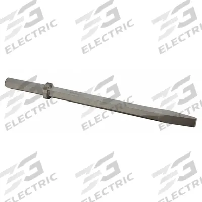 WESTWARD Chisel: 1 in Shank Size, Hex, Round, 1 1/4 in Chisel Tip Wd, 18 7/8 in Overall Lg - One-Piece Flat Chisels for Breakers & Demolition Hammers