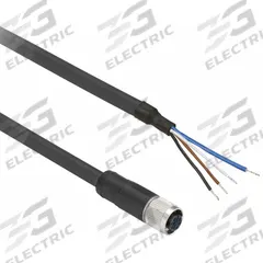 Photoelectric Sensor Connector 300V 4A: M8 Female Straight X Bare Wire, 4 Pins, Black, PUR (MPN XZCP0941L10). Key specifications — Cable Jacket Color: Black; End 1 Mounting Orientation: Straight; End 1 Gender: Female; End 1 Connection Type: M8; Cable Jacket Material: PUR; Brand: TELEMECANIQUE SENSORS; IP Rating: IP67; End 2 Connection Type: Bare Wire.