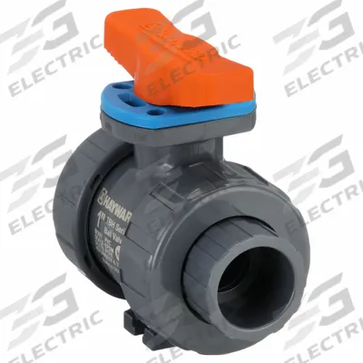 HAYWARD FLOW CONTROL Manual Two-Way Ball Valve: 1 in, PVC, Straight - PVC Ball Valves