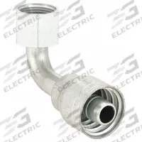 AEROQUIP Hydraulic Crimp Fitting: Steel x Steel, 90° Elbow, -10 For Hose Dash Size, ORS x Crimp (MPN 1AA10FRB10). Key specifications — Fitting Gender: Female x Genderless; Fitting Connection Type: ORS x Crimp; For Hose Dash Size: -10; Thread Size: 1"-14; Brand: AEROQUIP.