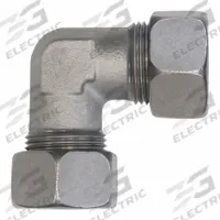 BRENNAN INDUSTRIES Compression Elbow: 6 mm OD x 6 mm OD Size, M12X1.5 x M12X1.5 Thread Size, Steel (MPN D2500-L06-L06). Key specifications — Brand: BRENNAN INDUSTRIES; Series: D2500.