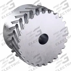 CONTINENTAL Gearbelt Pulley: Plain, 8 mm Pitch, For 25 mm Belt Wd, 26 Teeth, 1/2 in Bore Dia (MPN M-26S-MPB ALUMINUM). Key specifications — Brand: CONTINENTAL; Sub-brand: SilentSync.