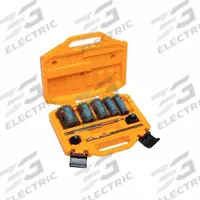 SPYDER Hole Saw Kit: 9 Pieces, 2 3/8 in Max. Cutting Dp, Carbide Tipped, 18/20 Teeth per Inch (MPN 600925). Key specifications — attr1098178: 18; 20; attr1098172: SPYDER.