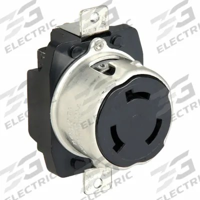 HUBBELL Locking Receptacle: Non-NEMA, Yellow, 125/250V AC, 50 A Current Rating - General Purpose Receptacles
