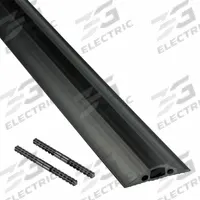 Cable Protector: 1 Channels, 5/16 in Max Cable Dia, 2 11/16 in Overall Wd, 9/16 in Overall Ht, PVC (MPN US/FC68B/9M). Key specifications — Color: Black; Brand: D-LINE.