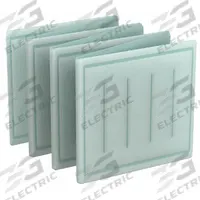 GRAINGER Link Air Filter: 25 in x 18 in x 1 in, 18 in Section Wd, 7 Sections, 2 Ply, MERV 8 (MPN 2DXD6). Key specifications — Performance Rating: MERV 8; Brand: GRAINGER; Media Material: Synthetic.