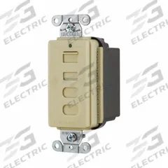 USB Receptacle: Decorator Duplex, Non-NEMA, 4 USB Ports, USB Type A/C, Ivory, 125V AC, 5 A (MPN USB4ACI). Key specifications — Brand: HUBBELL.