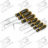 GEARWRENCH Hook/Pick Set: Steel, Hook, Hook Tip (MPN 84000H). Key specifications — attr1004944: GEARWRENCH; attr1016102: Steel; attr1016110: Plastic; attr1016098: Hook/Pick Set; attr1016101: Hook; attr1016108: Ergonomic; attr1034911: Steel.