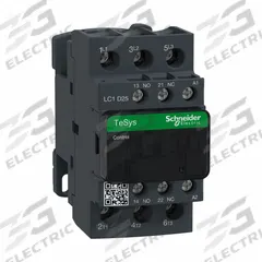 SCHNEIDER IEC Magnetic Contactor: Non-Reversing, 3 Poles, 3NO Contacts, 25 A, 110V AC Coil (MPN LC1D25F7). Key specifications — Brand: SCHNEIDER; Integrated Surge Suppression: No.