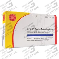 APPROVED VENDOR Gauze Wrap: 3 in Dressing Lg, 3 in Dressing Wd, Gauze, Sterile, 4 PK (MPN 9999-0702). Key specifications — Water Resistance: Not Water Resistant; Unitized: Unitized; Standards: ANSI 2015; Manufacturer Part Number: 9999-0702; Package Type: Box; Product Type: Gauze Dressing Pad; Sterility: Sterile; Brand: APPROVED VENDOR.