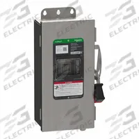 SCHNEIDER Safety Switch: Fusible, 30 A, Three Phase, 600V AC/DC, 304 Stainless Steel, Indoor/Outdoor (MPN VH361DSGL). Key specifications — Brand: SCHNEIDER.