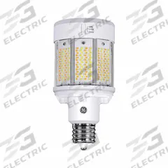 HID Replacement LED Bulb: Universal Burning, Corncob ED28, Mogul Screw (EX39), 90 W_115 W_150 W Watt (MPN LED/LC/ED28/7SC). Key specifications — Color Temperature: 3000K; Brand: GE LAMPS; Shatter-Resistant: No.