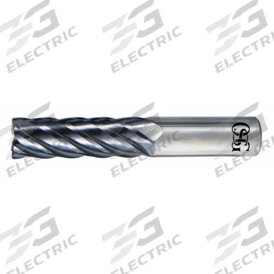 OSG Square End Mill: Carbide, EXO Coated, 6 Flute, 3/4" Mill Dia, 1-1/2" LOC - Fast-Cutting Carbide Square End Mills for Stainless Steel & Super Alloys